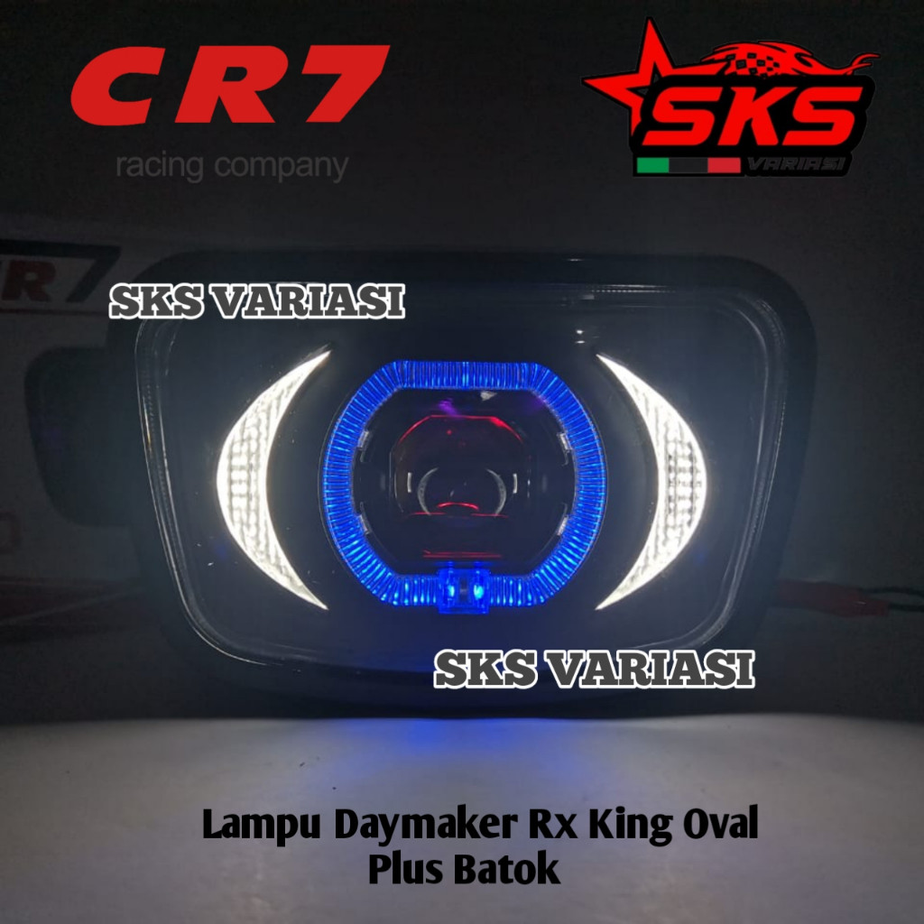 Lampu Biled Daymaker RX King Oval Biled Matrix Original CR7 Headlamp Biled RX KING Set Batok Oval