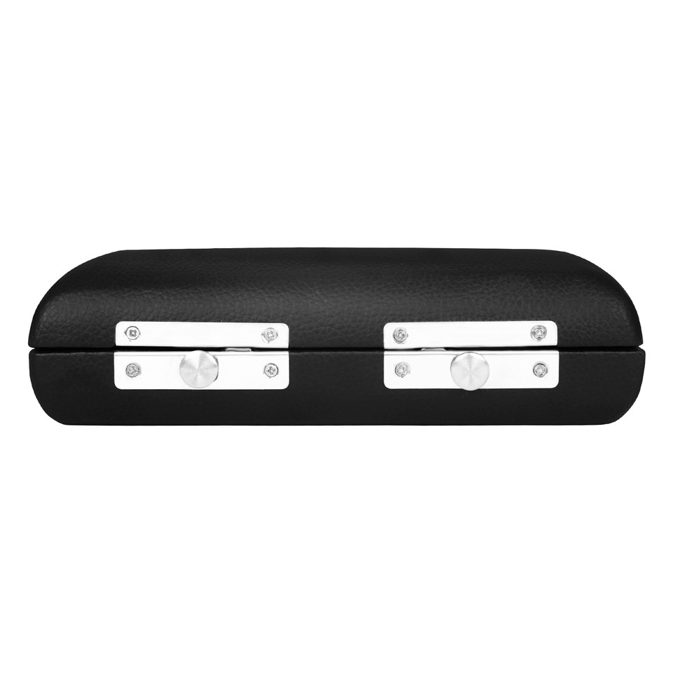 Flute Bent Neck Leather Organiser Solid Wood Pressure Resistant Flute Head Case Builtin Velvet trume