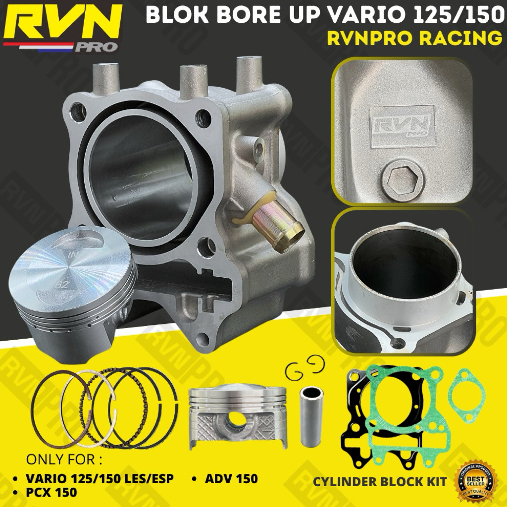 BLOK SEHER BORING PAKET BOREUP BORE UP VARIO 150 125 ESP LED PCX 150 NEW ADV 150 VARIO 125 LED TECHN