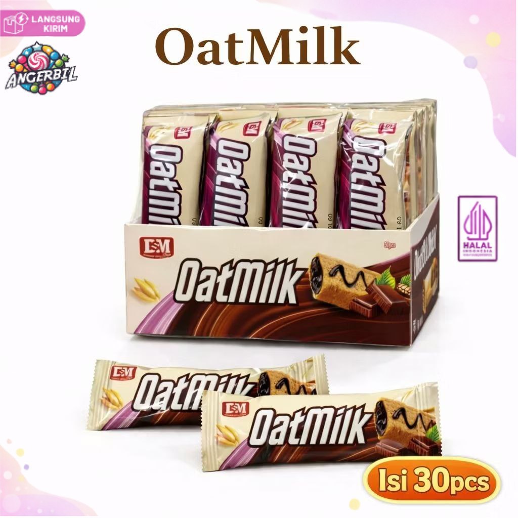 OatMilk Sereal Bar Oat Gandum Chocolate DSM (isi 30 pcs)