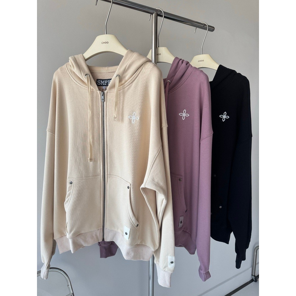 Hoodie Ritsleting Kasual SMFK