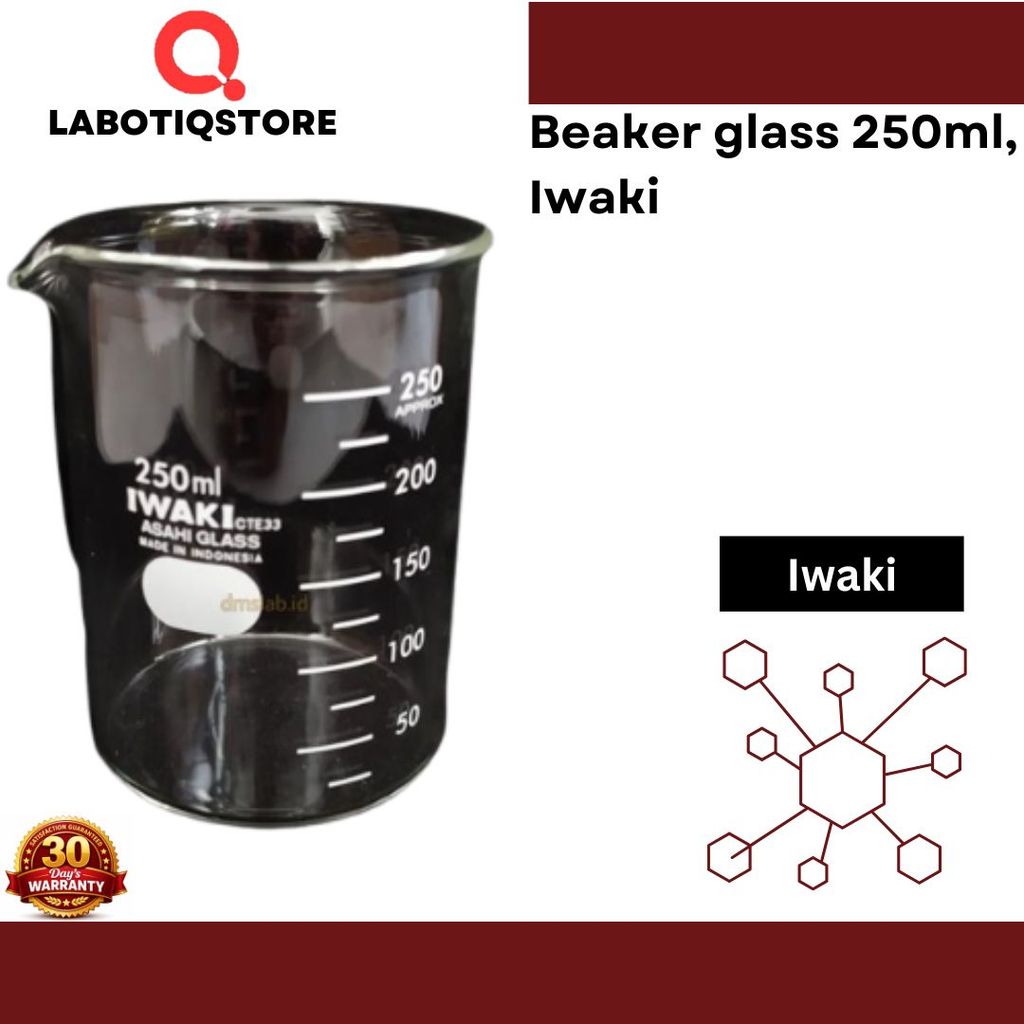 Beaker glass 250ml, Iwaki