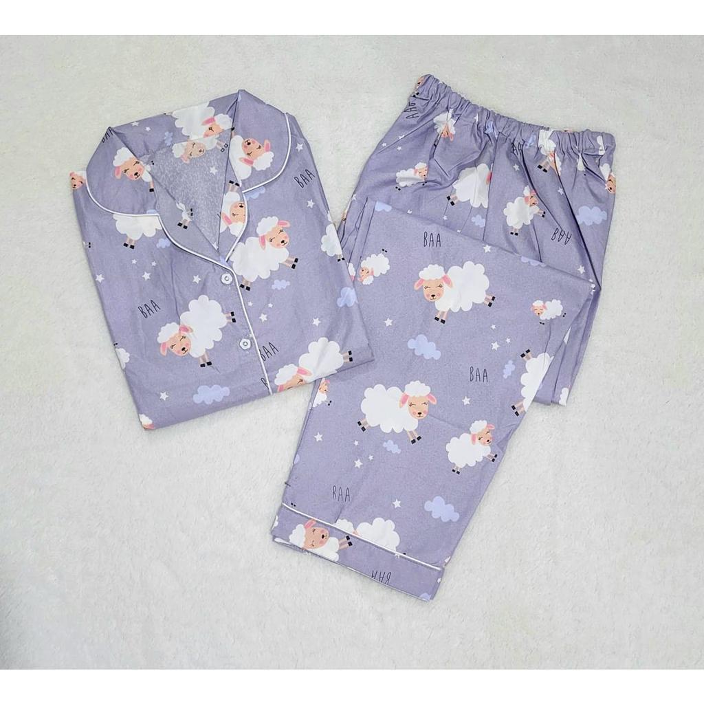 BAJU TIDUR MOTIF BAA BAA DOMBA / PIYAMA CORAK DOMBA