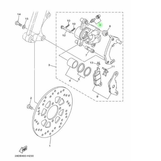 Nepel Angin Kaliper Mio Smile, Mio Soul, Xeon 4C9-W0048-00