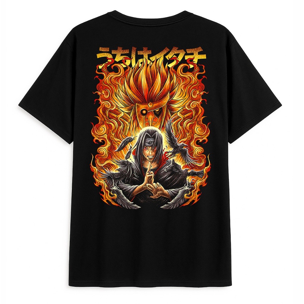 Kaos Itachi Susanoo – Sablon Premium, 100% Katun, Nyaman Dipakai