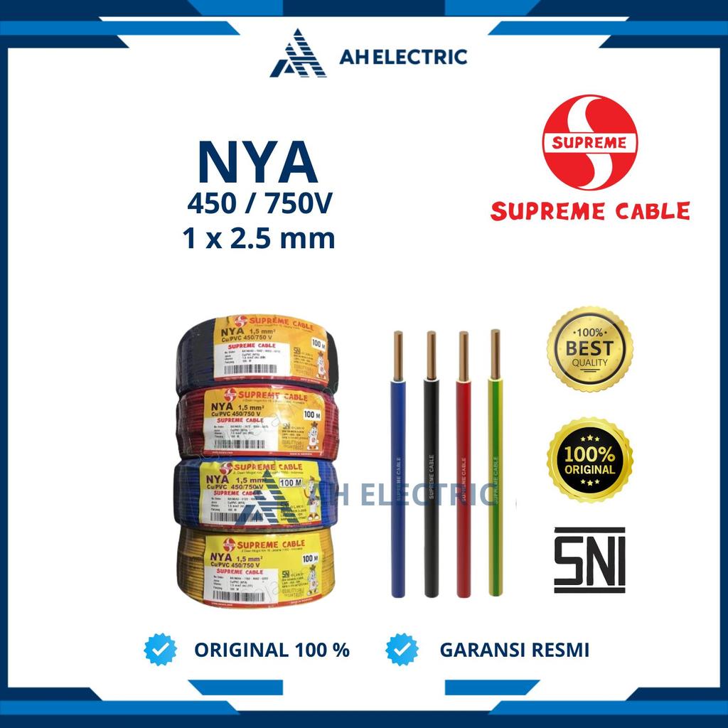 Supreme Kabel NYA 2,5 mm 2.5 mm | Kabel Listrik | Kabel Tunggal | Original
