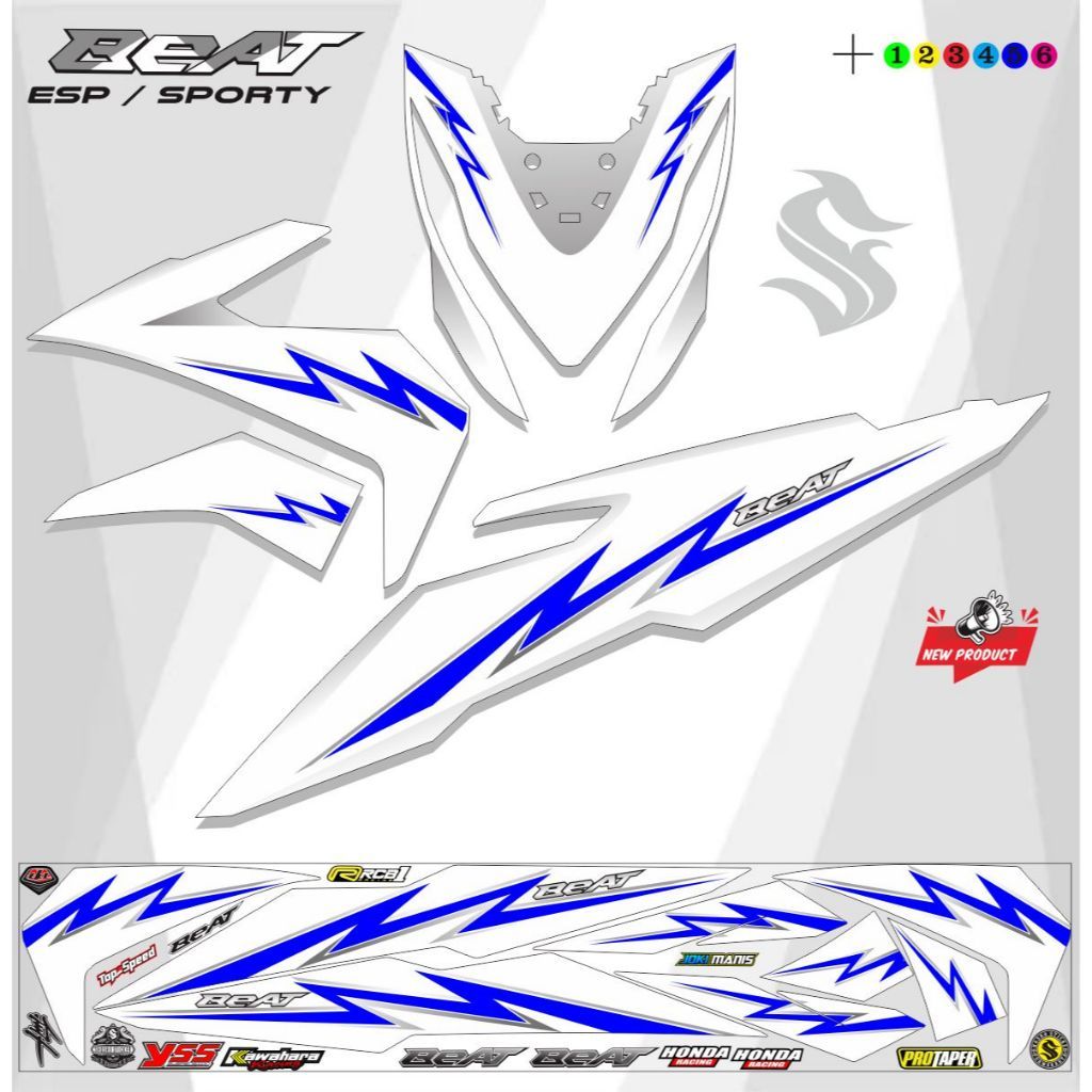 VARIASI LIS STICKER MOTOR BEAT ESP STREET