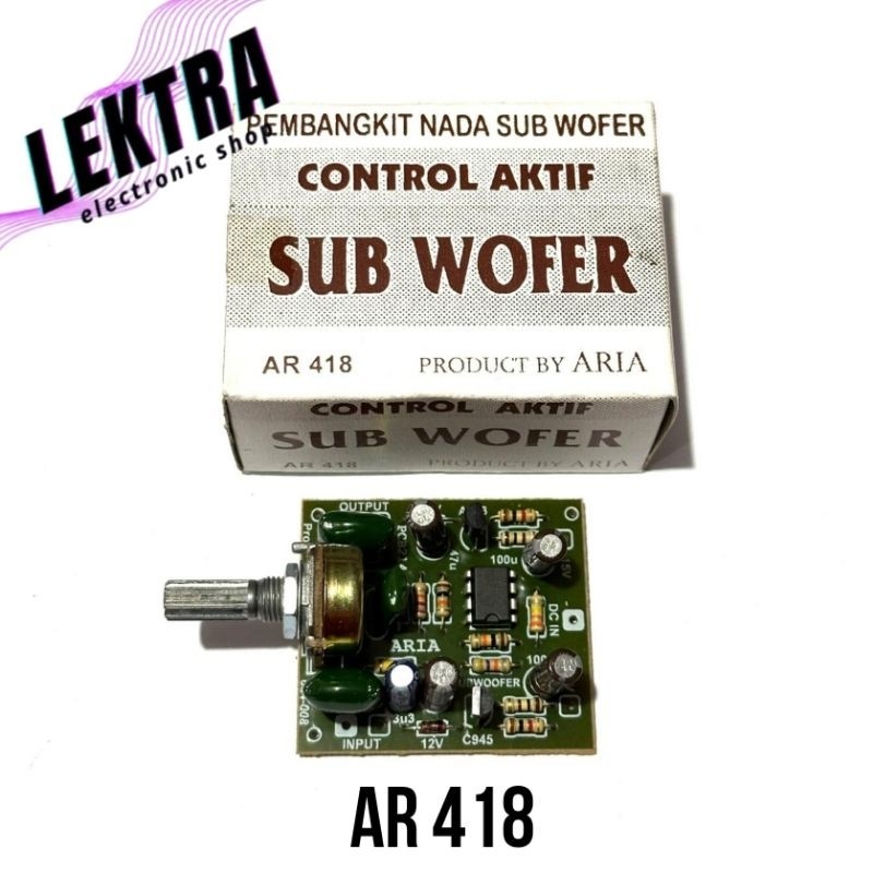 Kit AR 418 ARIA Kontrol Aktif Sub Wofer Pembangkit Nada Subwoofer Control