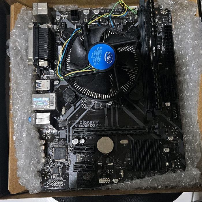 Intel I3 9100F+Gigabyte H310M DS2+RAM Corsair 8GB - Komputer