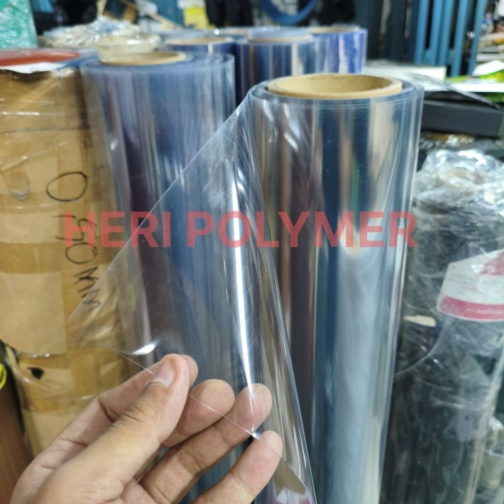 PVC Mika Rigid Kaku Bening 0.30mm x Lebar 140cm Meteran ( Plastik PVC Mika Kaku 0.30mm )