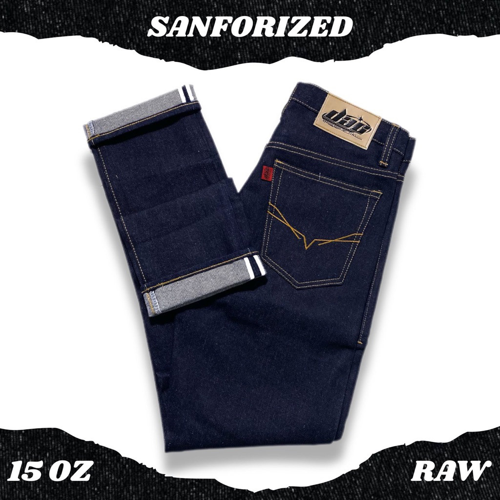 FIDERX  DENIM SELVEDGE/SELVEDGE DENIM ACCENT 15 OZ/KONVEKSI SELVEDGE/JEANS DENIM SELVEDGE/CELANA DEN