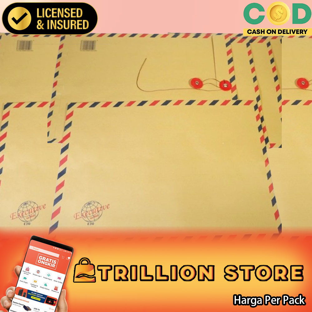 Map Amplop Coklat Tali 311 Executive Isi 10 Pcs Ukuran Folio F4 Dokumen Lamaran Kerja Packing Uang S