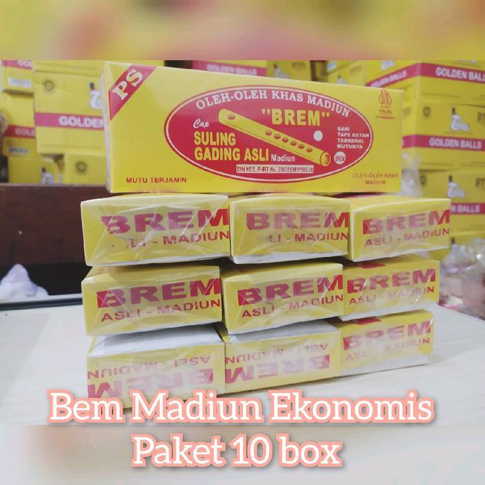 Promo Paket Brem Madiun ekonomis 10 Box Oleh oleh khas Madiun Alami Jajanan Food Manis grosir camila