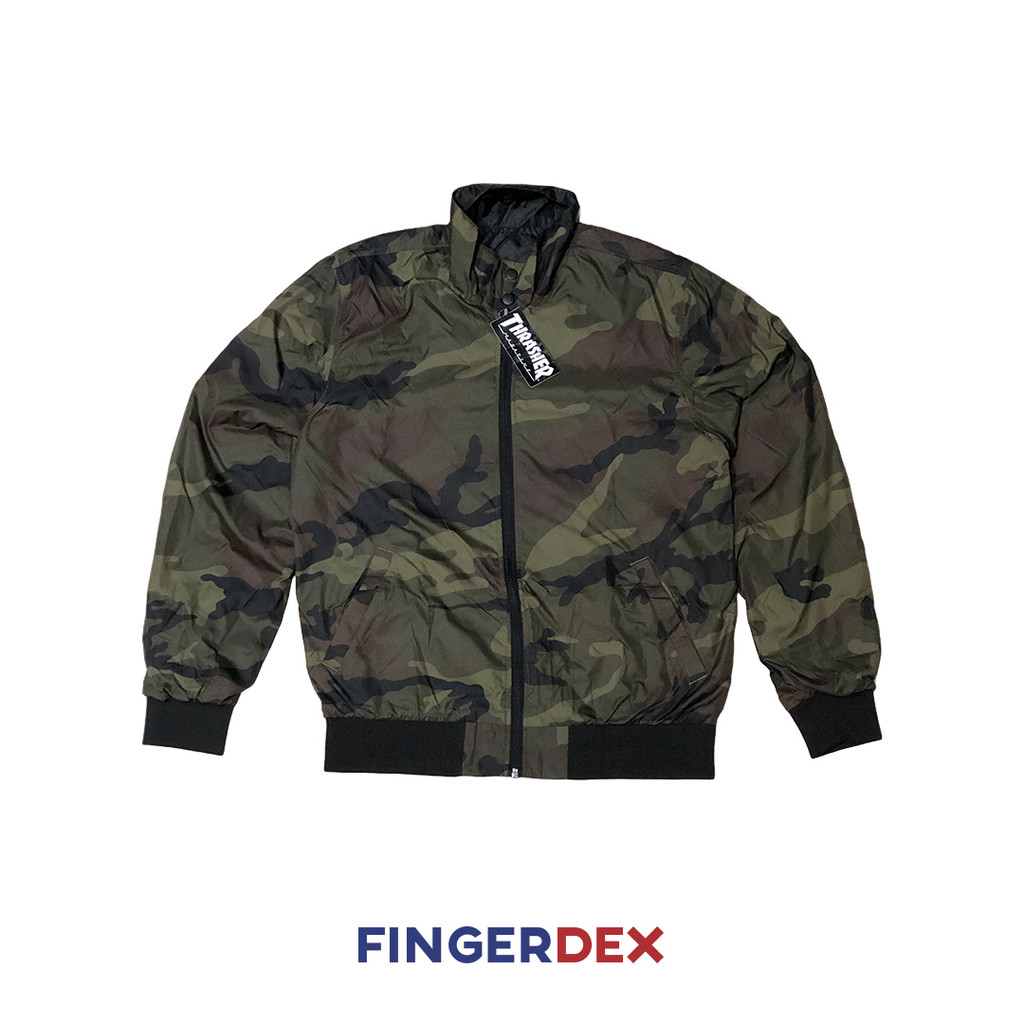 Thrasher Jacket : Gonz Reversible Coach Jacket - Camo