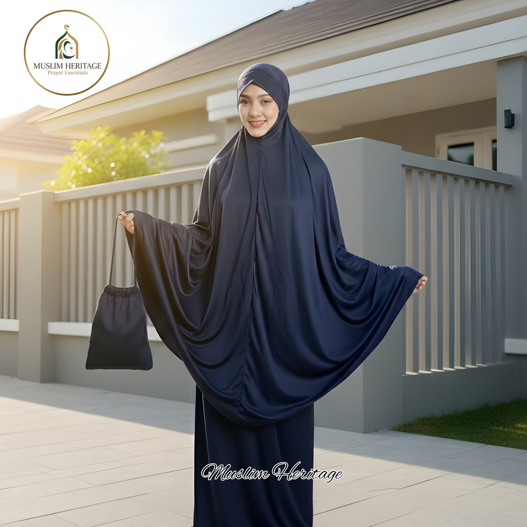 Mukena Jersey Polos Bahan Halus