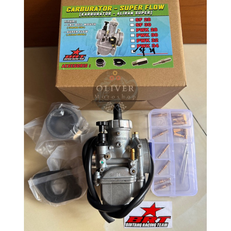 KARBURATOR KARBU BRT SF SUPER FLOW - PE SF 24 dan PE SF 26 - ORIGINAL