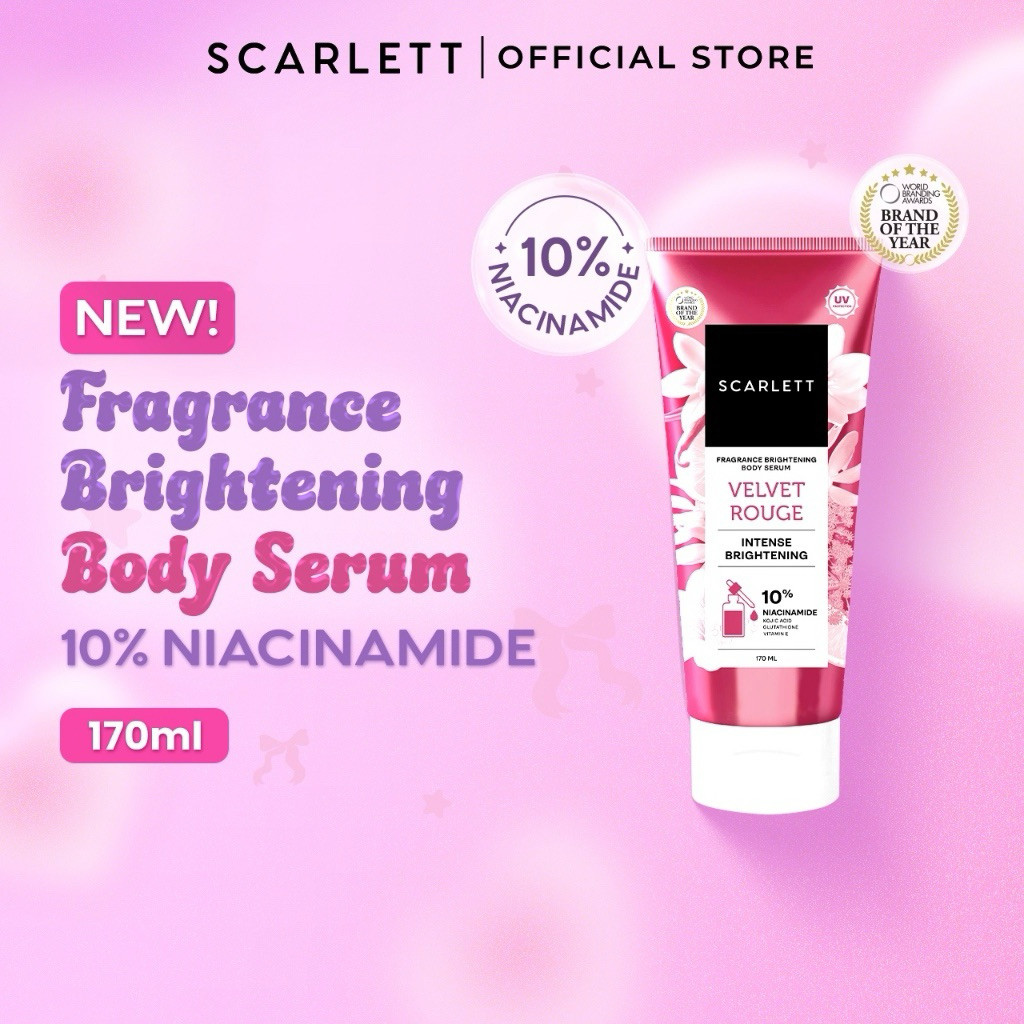 Scarlett Body serum (velvet Rouge) fragrance brightening body serum 170ml