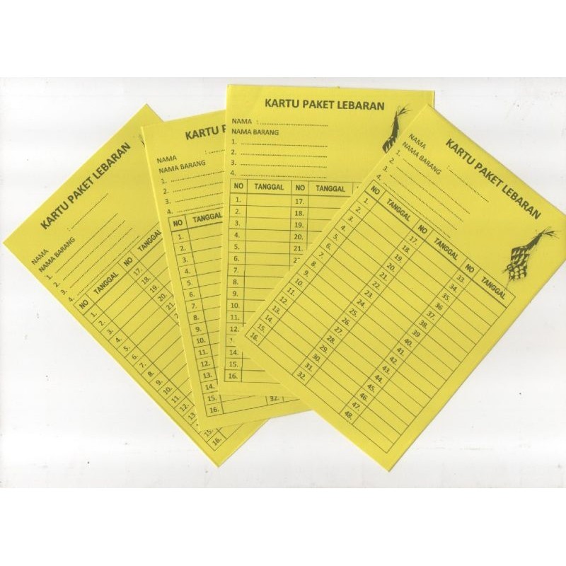 Kartu Paket Lebaran