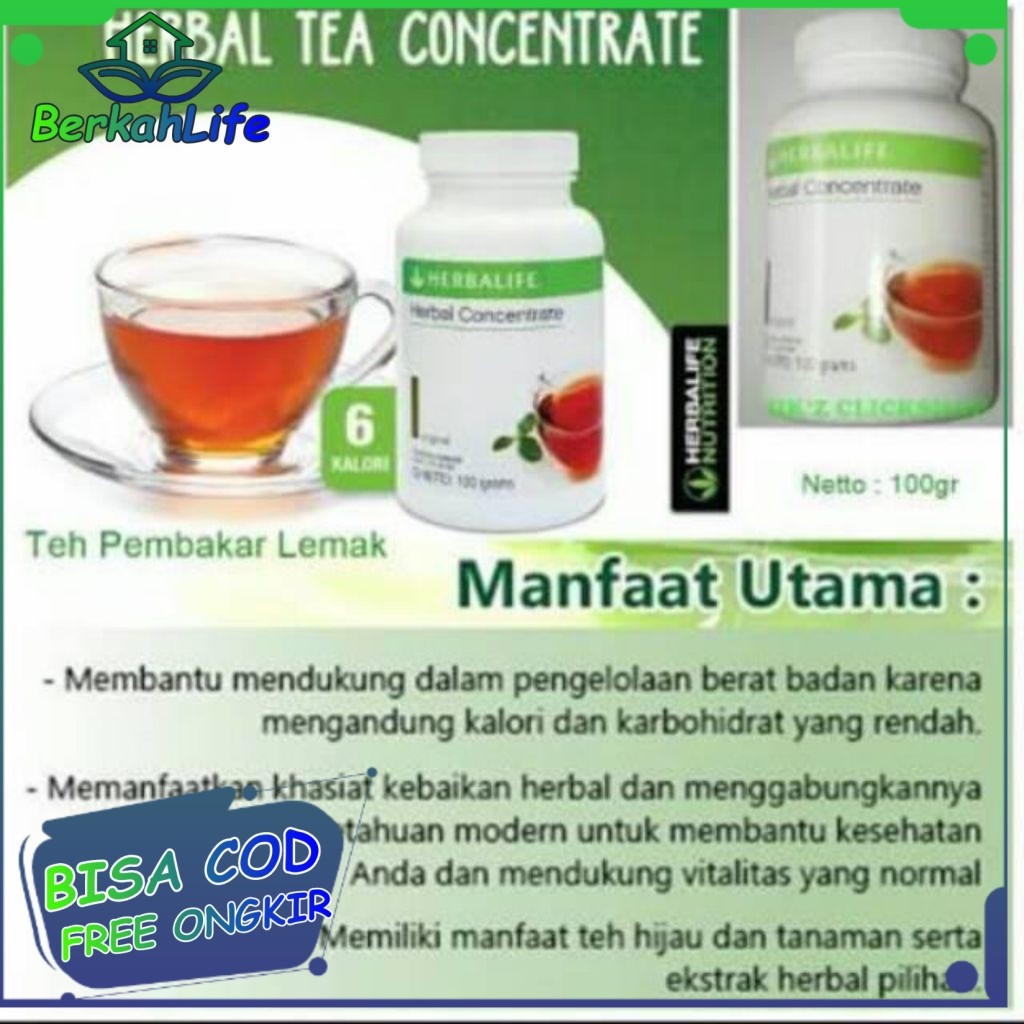 Herbalife 100% original penurun berat badan Herbalife Concentrate Teh Thermo Ginger Horney Bakar Lem