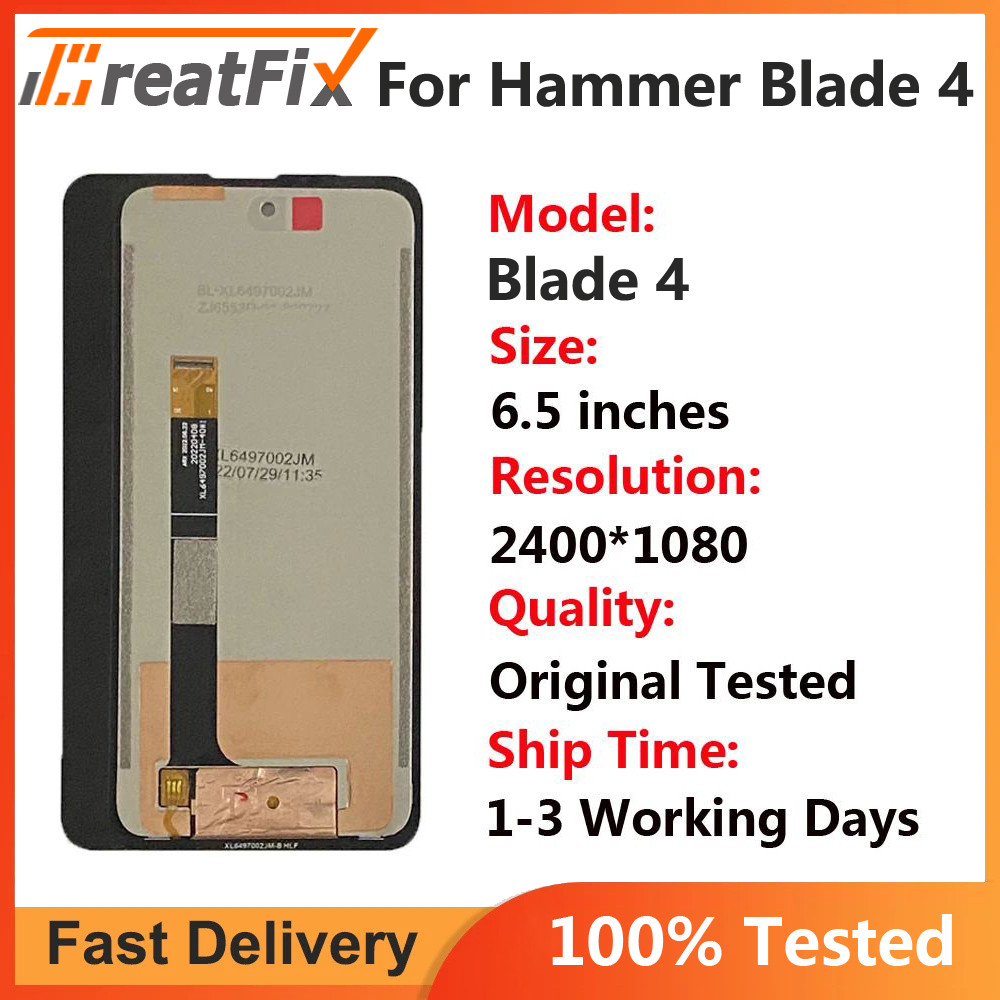 New myPhone HAMMER Blade 4 Lcd splay Glass Assembly Tou Screen Glass 6.5in For Hammer Blade 4 Blade4