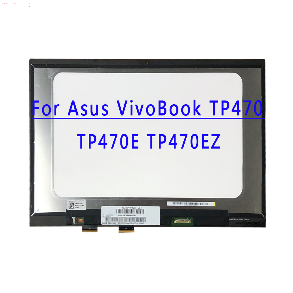 14.0 inch 1920X1080 IPS FHD 30P EDP 60HZ NV140FHM-N49 LCD Screen Assembly For Asus VivoBook Flip 14 