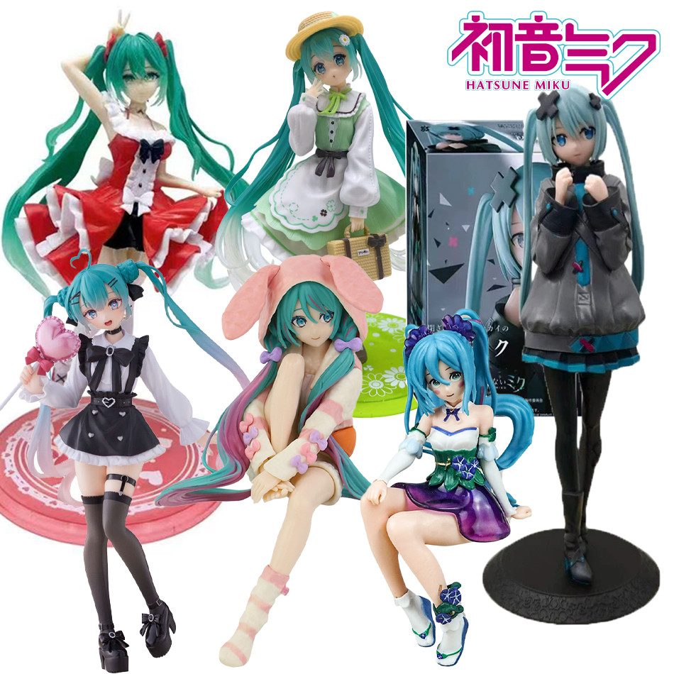 Animation Anime Hatsune Miku X Cinnamoroll doll Figure Hatsune Miku Cat Ear Hatsune Miku Cute Handma