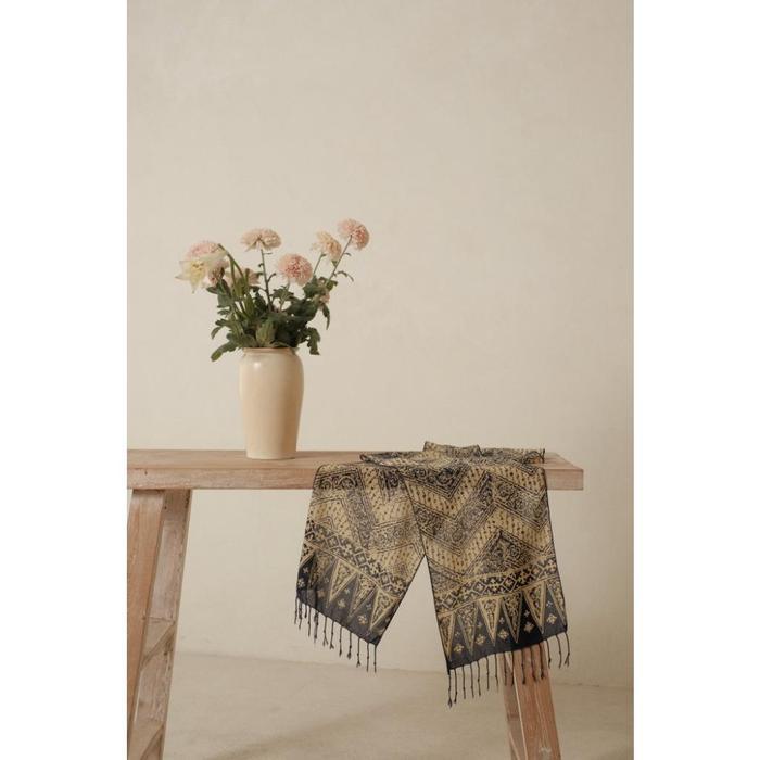 BATIK RATU - Scarf Batik Parang Kelok - Blue | DNC