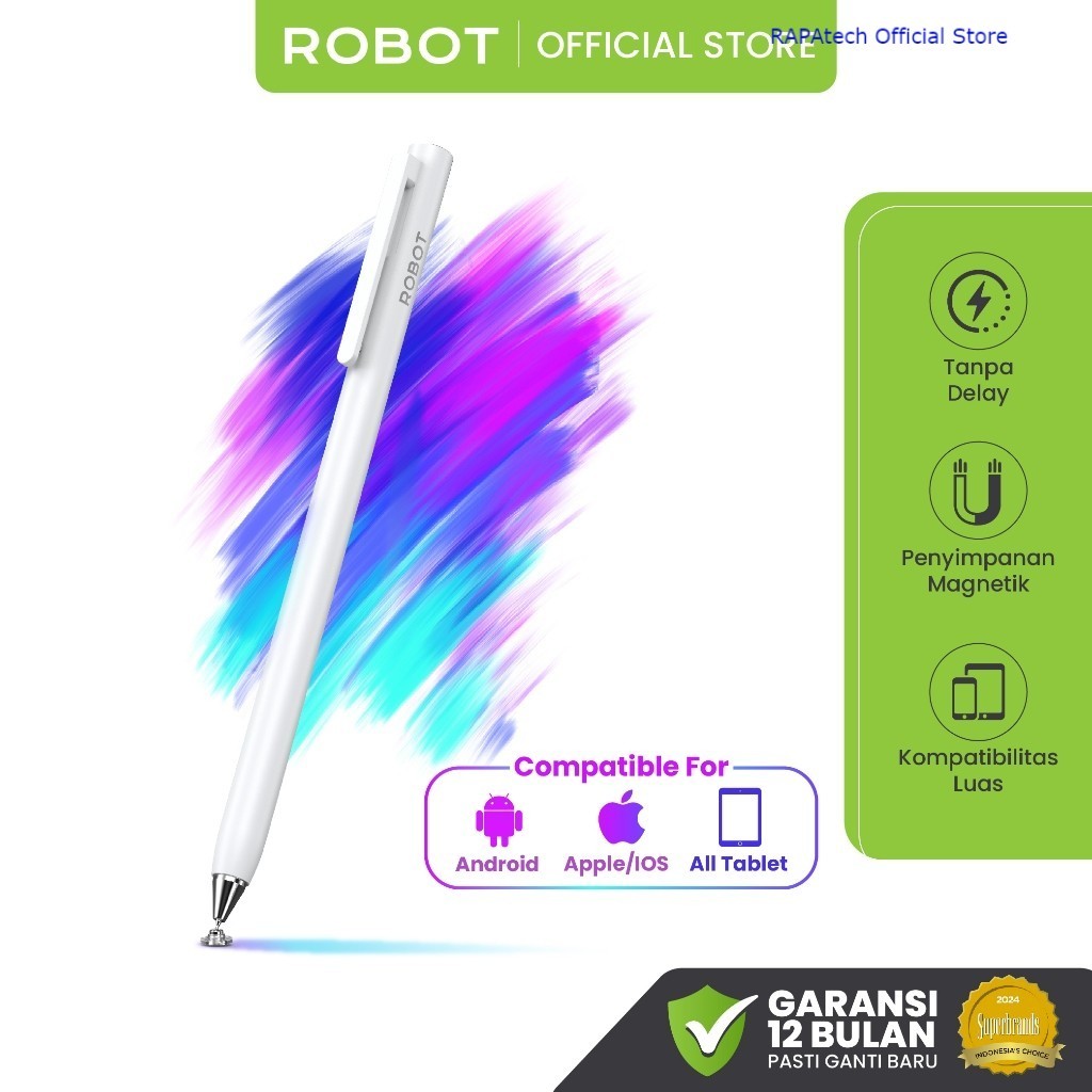 ROBOT RSP04 Stylus Pen Universal Compatible Apple Macbook Stylus Capacitive Pen Android IOS Microsof