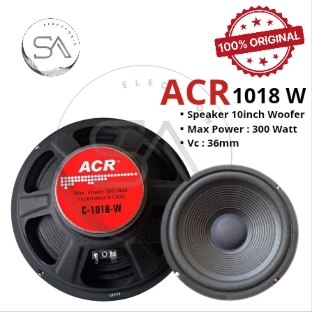 Surya Agung Speaker ACR 1018 W Woofer 10in speaker vokal