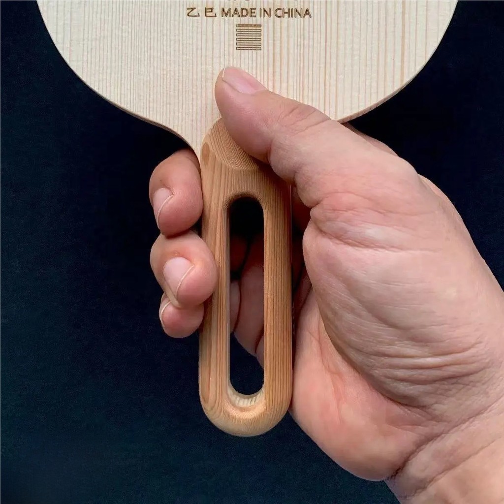 Single Hinoki Wood Table Tennis Blade Norc Hinoki 8.5-9mm Hollow Handle Ultra Lightweight 90-100g Sh