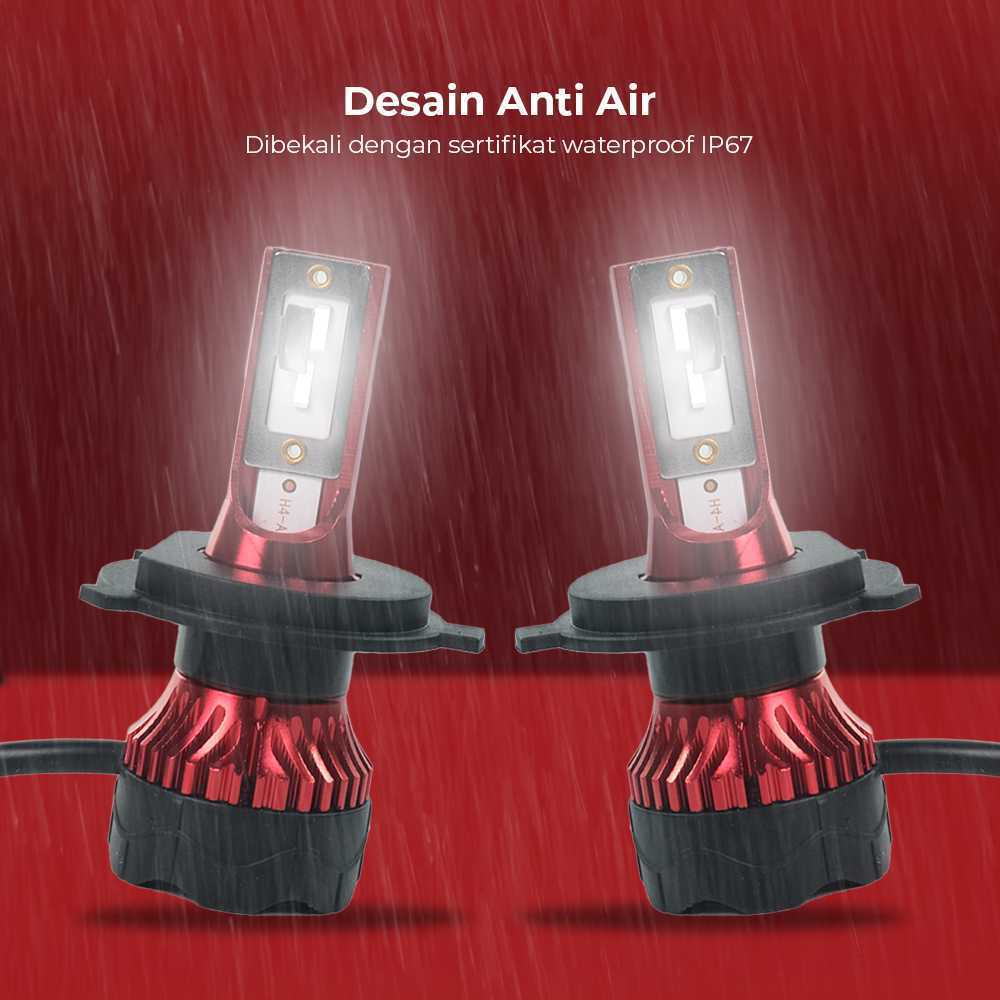 Lampu Depan Mobil LED Car Headlight ZES 12000 Lumens 55W H4 2 PCS - K5