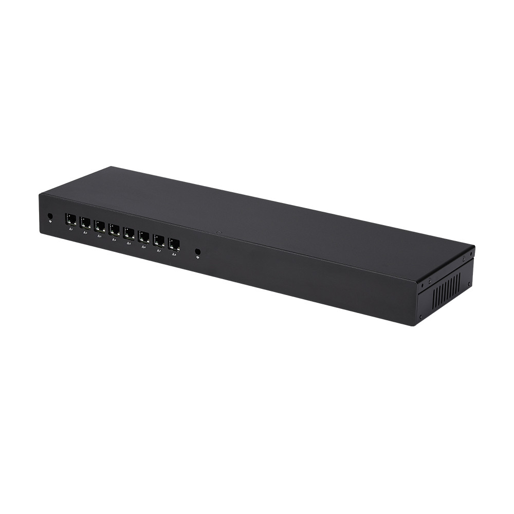 1U Rack Qotom Mini PC Barebone DDR4 RAM/ mSATA SSD, 8th/10th Gen Intel Celeron Core Processors, 8x I