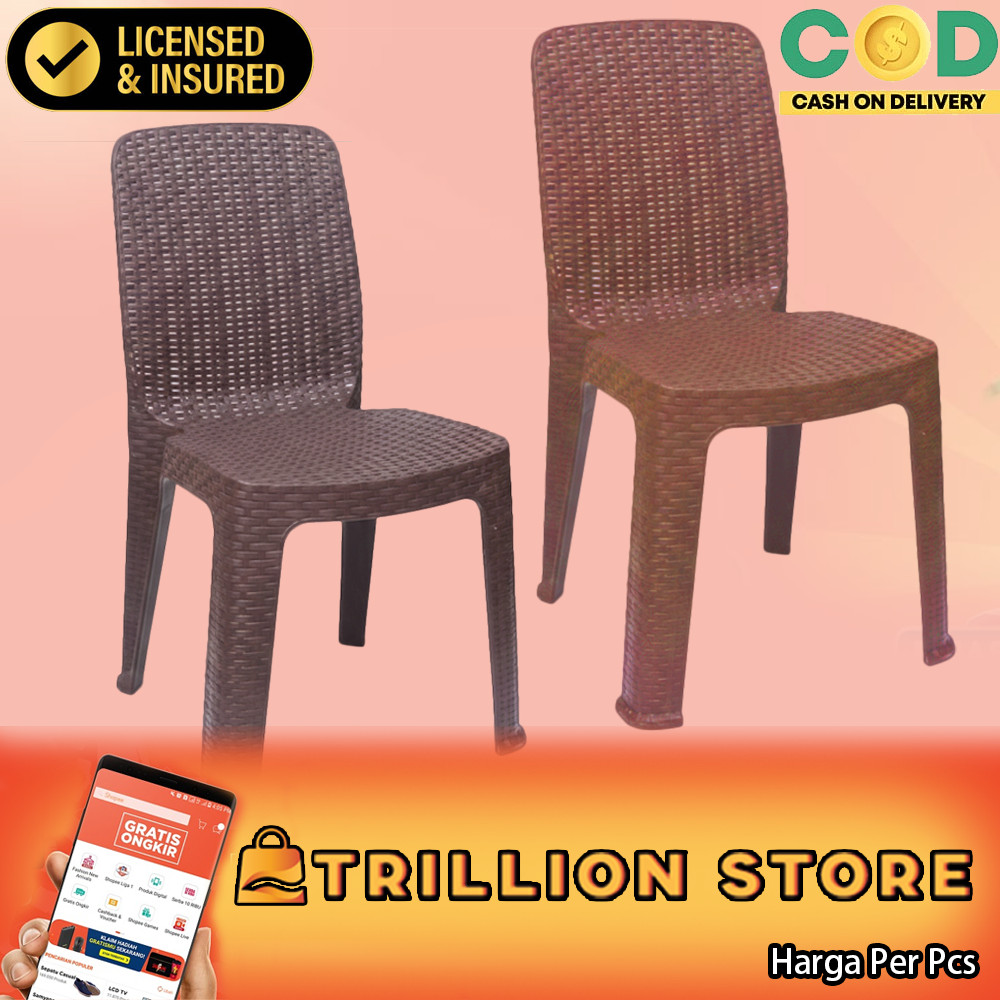 Kursi Plastik Napolly Krs 2r3 Korsi Makan Tamu Bangku Sender Taman Tenda Tumpuk Teras Susun Santai T