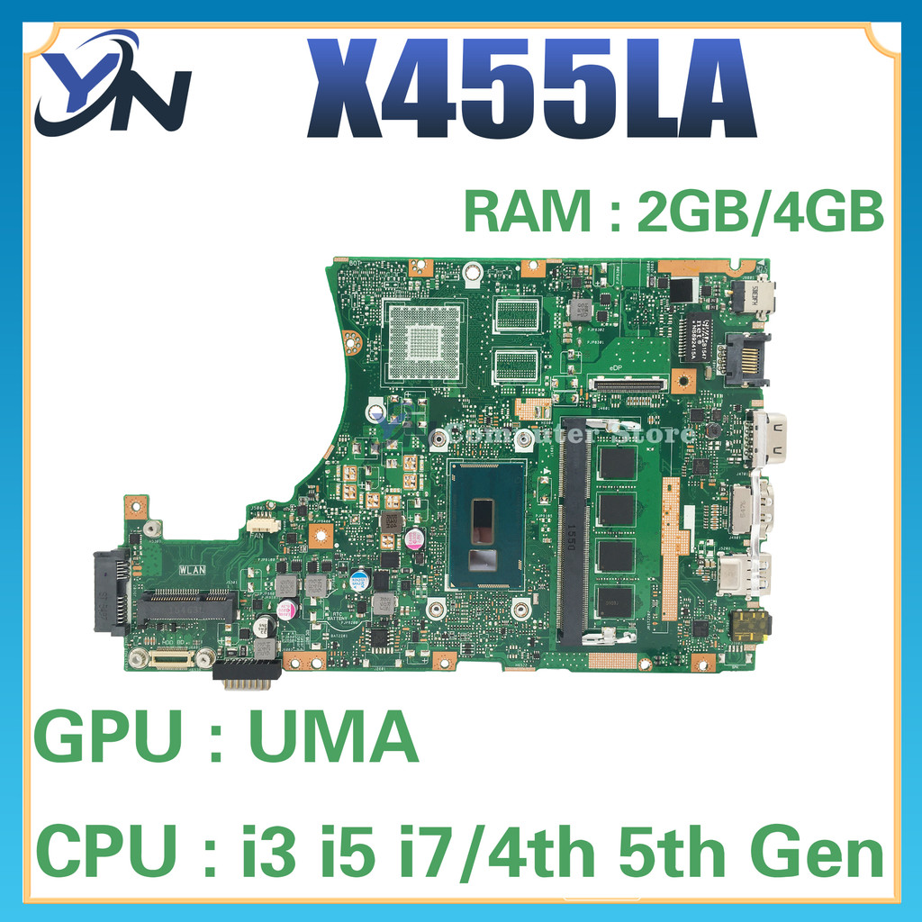 X455LA Mainboard For ASUS X455LJ X455LF X455L X455LD A455L F454L W419L Y483L X454L W409L Laptop Moth