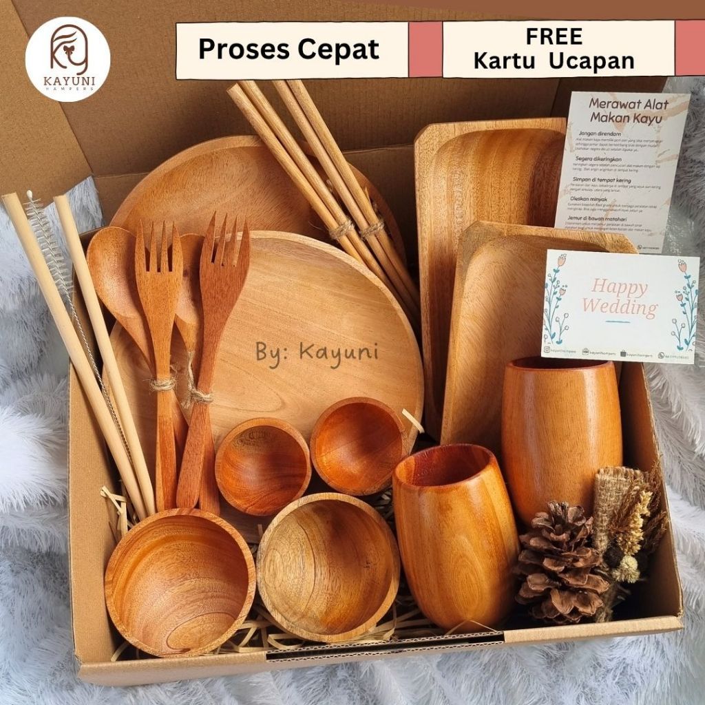 Hampers Couple Set / Hampers Kayu Unik / Hampers Ramadhan / Kado Wedding Hadiah Pernikahan / Hampers