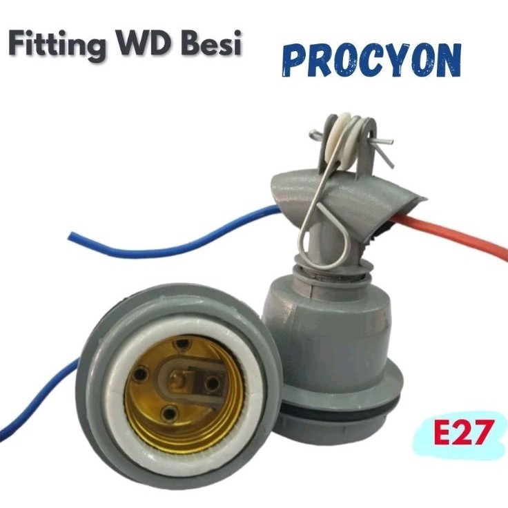 FITTING BESI LAMPU GANTUNG E27/FITTING LAMPU JALAN