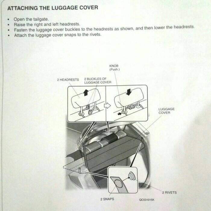Tonneau Cover / Laggage Cover Jazz GK5 Tahun 2014-UP Honda Access PASS