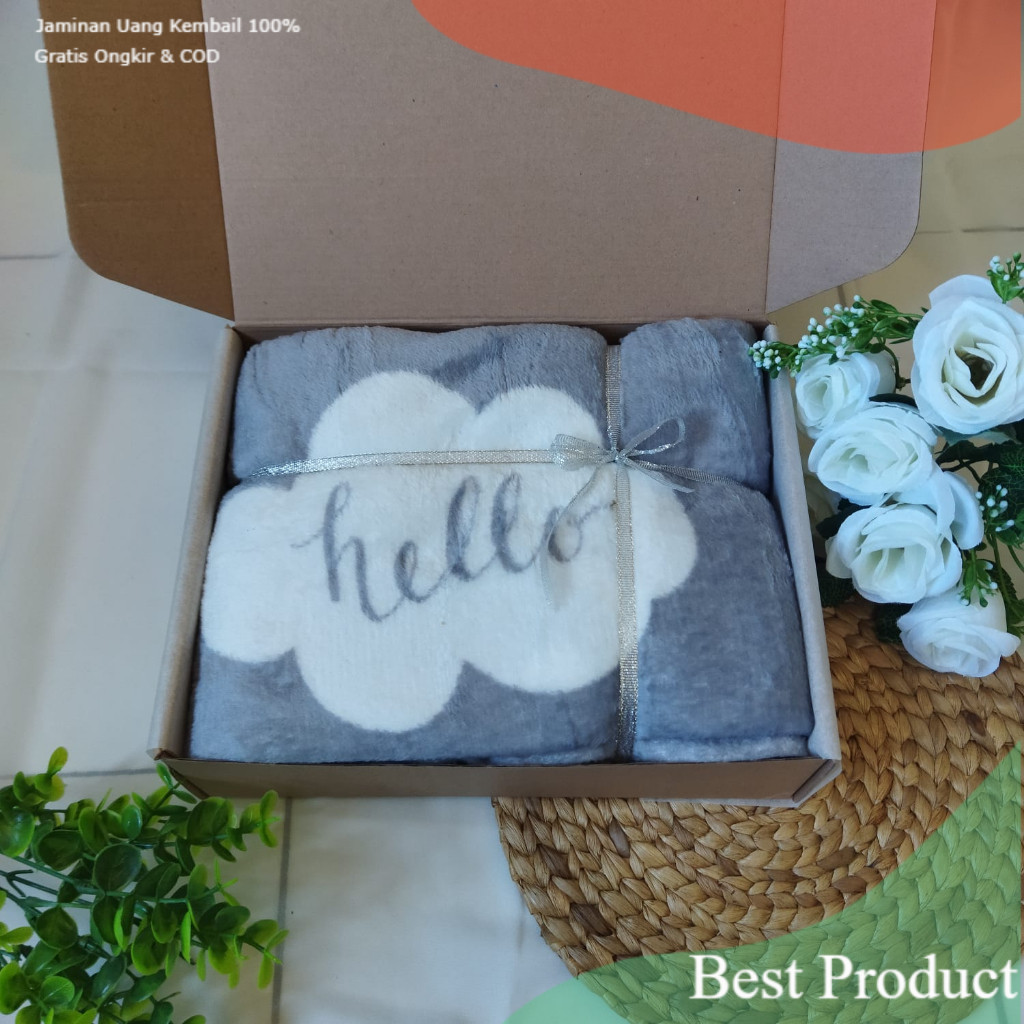 KADO PERNIKAHAN | HAMPERS SELIMUT PERNIKAHAN | KADO PERNIKAHAN SELIMUT BULU | HAMPERS SELIMUT DEWASA