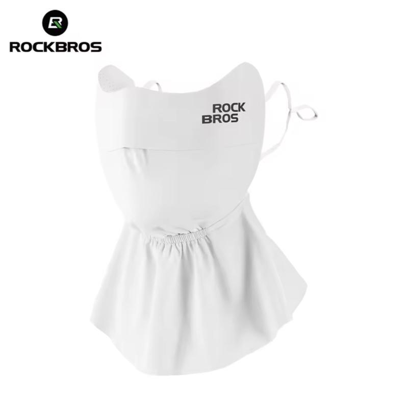 Rockbros Masker White Mask Buff UV Sun Protection Cycling Full Face Mask Ice Silk Summer Anti UV Sun