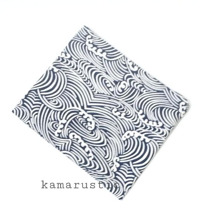 Napkin motif japanese pattern / serbet motif / napkin motif Jepang / - Sea, 50x50cm