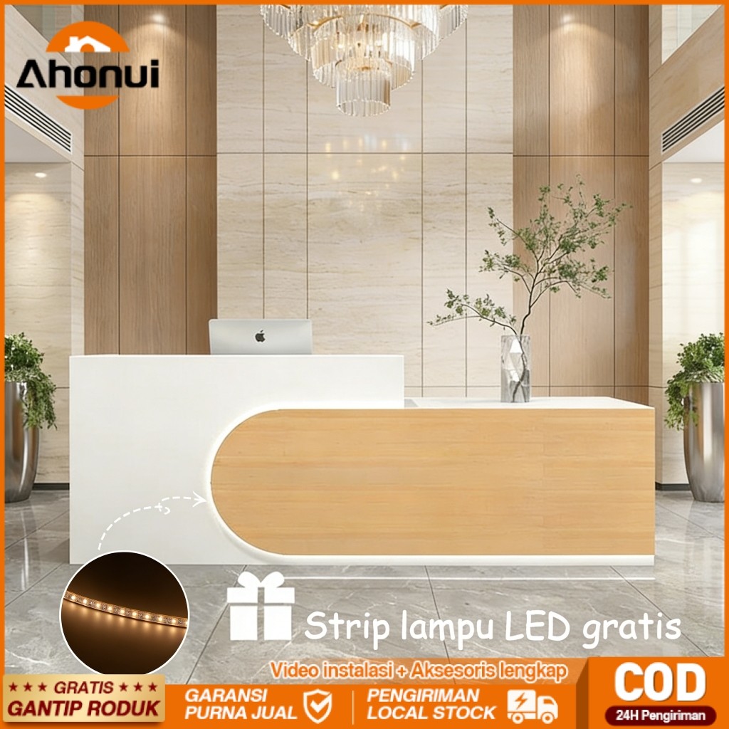 120-200cm Meja Kasir Meja Bar Salon Kecantikan Meja Counter Resepsionis Meja Resepsionis Meja Front 