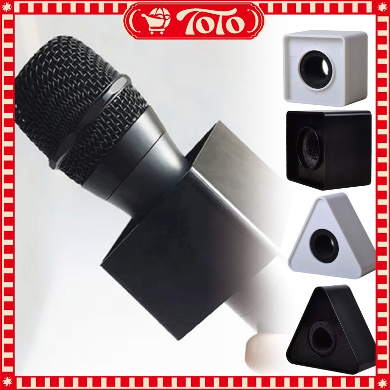 Microphone Holder Abs Plastik dengan Logo untuk Interview Wartawan Reporter