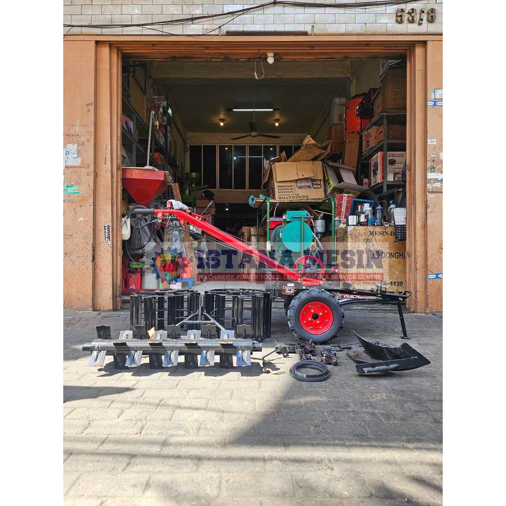 MESIN BAJAK SAWAH TRAKTOR TANGAN QUICK CAPUNG METAL TANPA MESIN