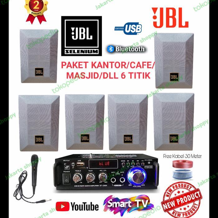 Promo Paket Murah Cafe/Karaoke/DLL Speaker 4 Inch JBL Original 6 Titik