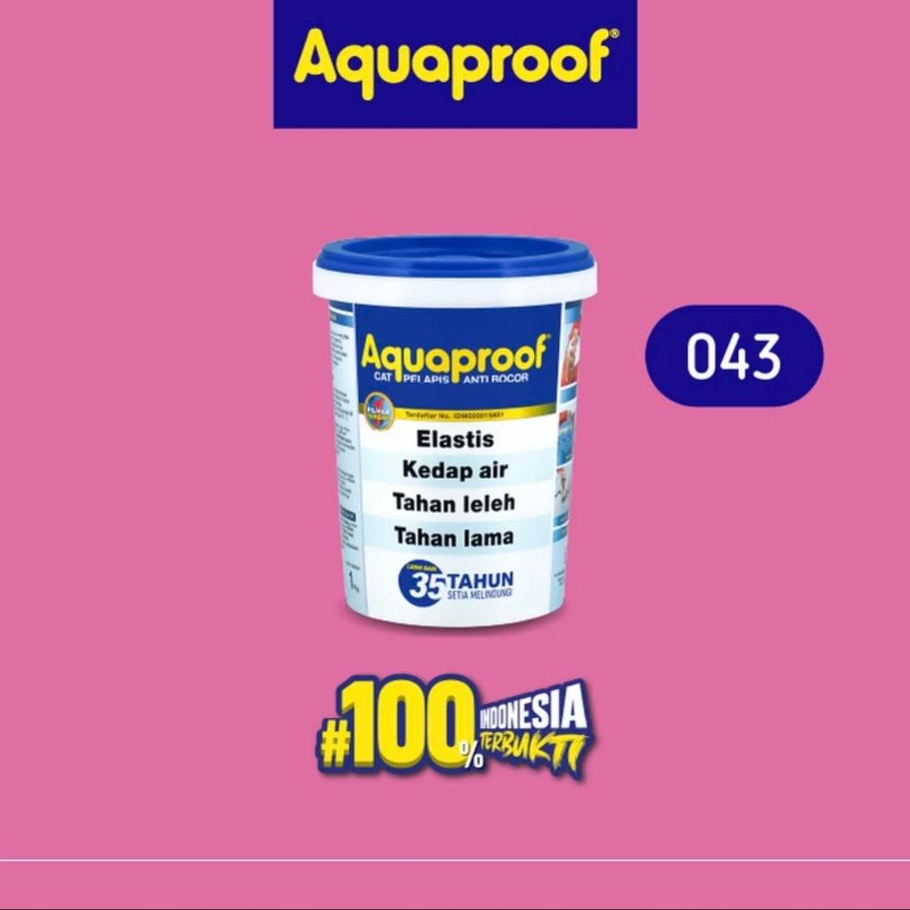 Aquaproof 1 kg 043 Merah Muda Pink Cat Pelapis Waterproofing No Drop