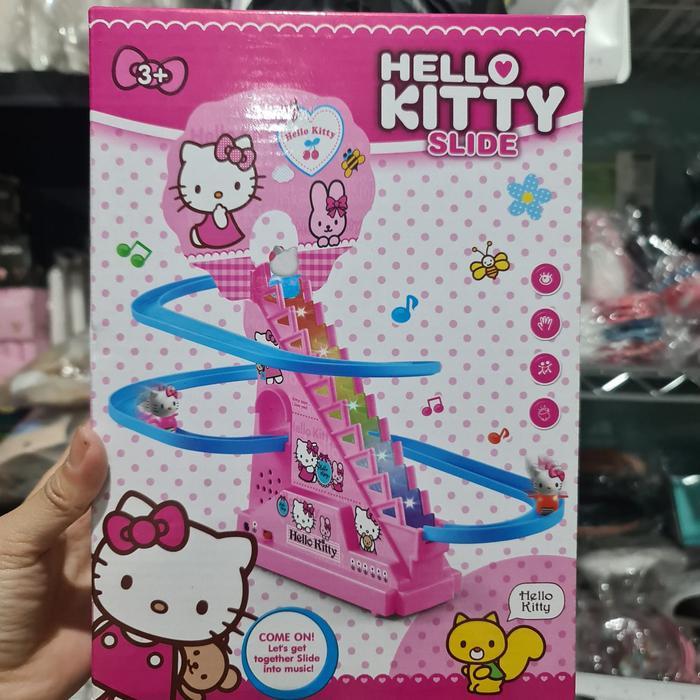 Mainan Anak Music Track Tangga Seluncuran roller coaster bebek hk dora - thomas