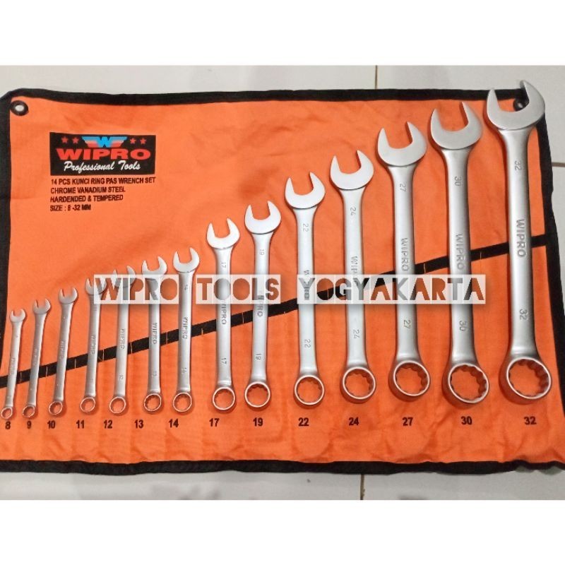 Wipro Kunci Ring Pas Set 14Pcs ( 8-32 MM ) / Combination Wrench