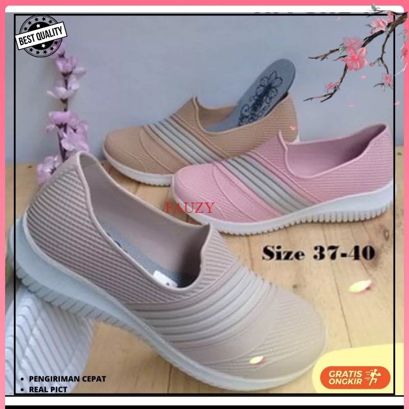 PROMO SEPATU SELOP WANITA PRO ATT SWL (SIZE 37-40)/Sepatu Karet Wanita - Sepatu Slip On Karet Wanita