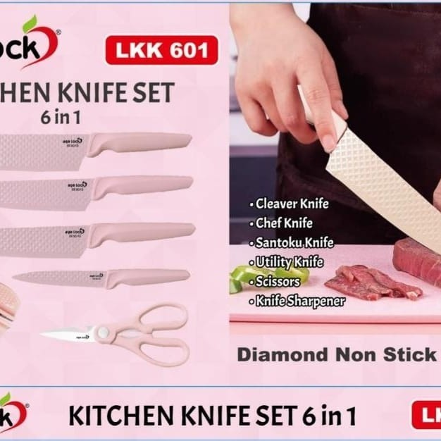 Agelock Knife set LKK 601 / Pisau dapur set