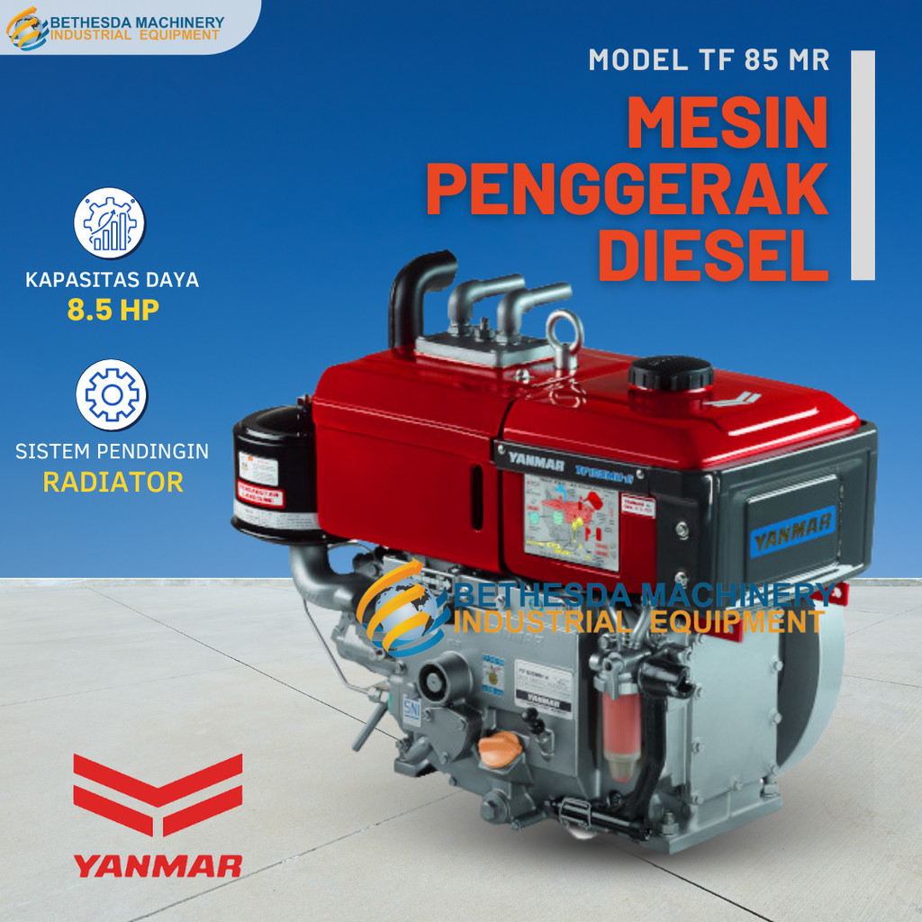 Diesel Penggerak Engine 8.5HP / 8,5 PK Mesin Yanmar TF 85MR-di radiator